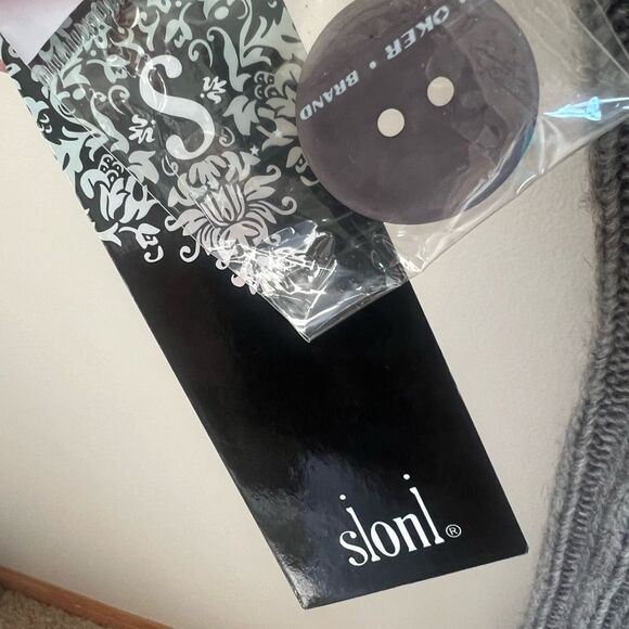 Sioni Wool Blend Faux Fur Long Sleeveless Cardigan Button Vest Size XL - Picture 9 of 15